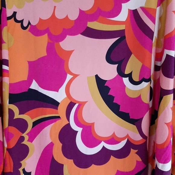 Trina Turk Women's Fan Faire Tunic Dress Cover-Up Pajamas - Size Medium - NWT - Picture 4 of 6